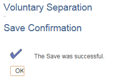 Image of the Save Confirmation page. The image shows a highlighted box around the OK button.